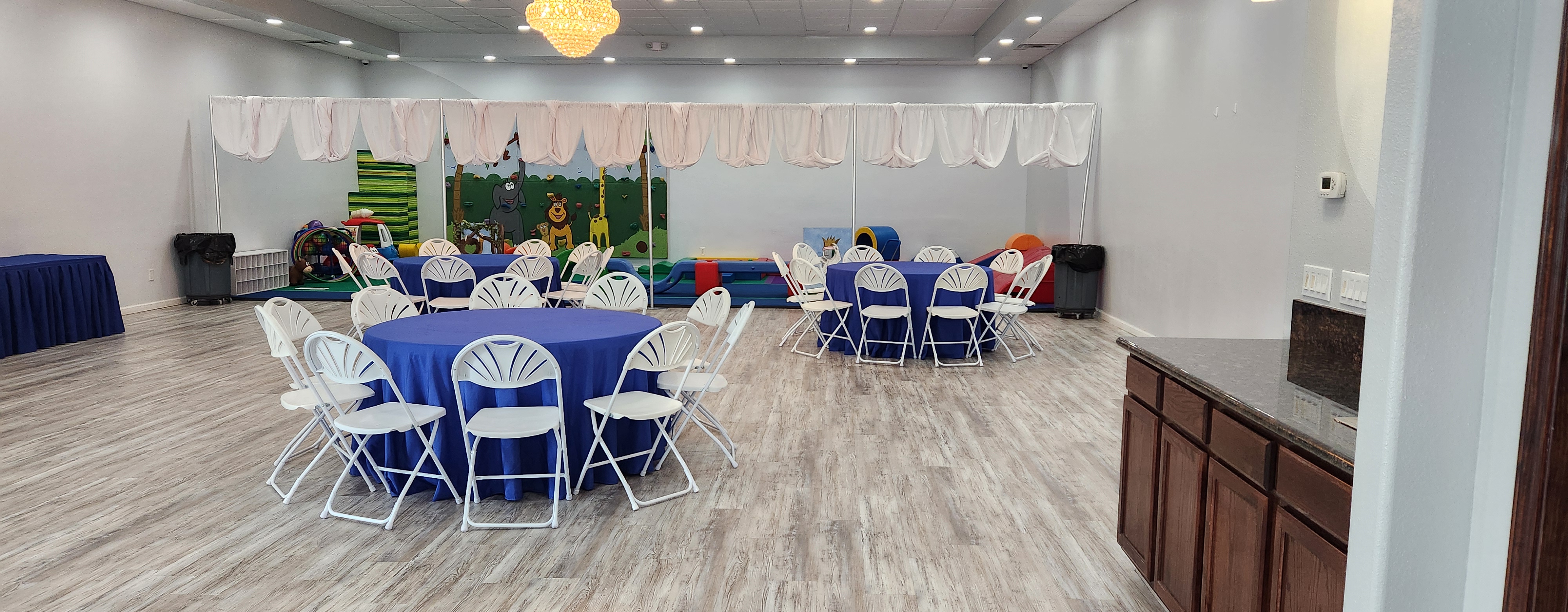 Celebration decor and setup