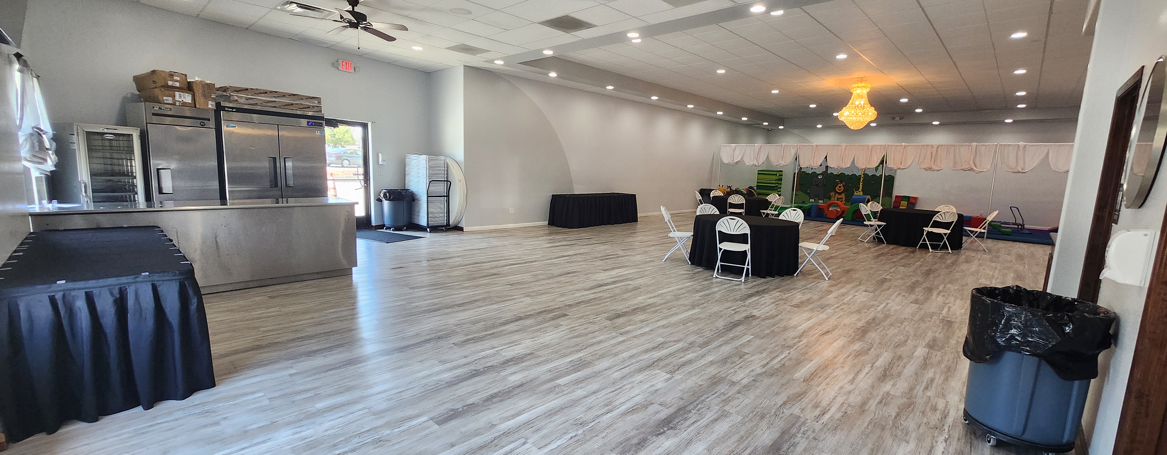 Event setup with decorations